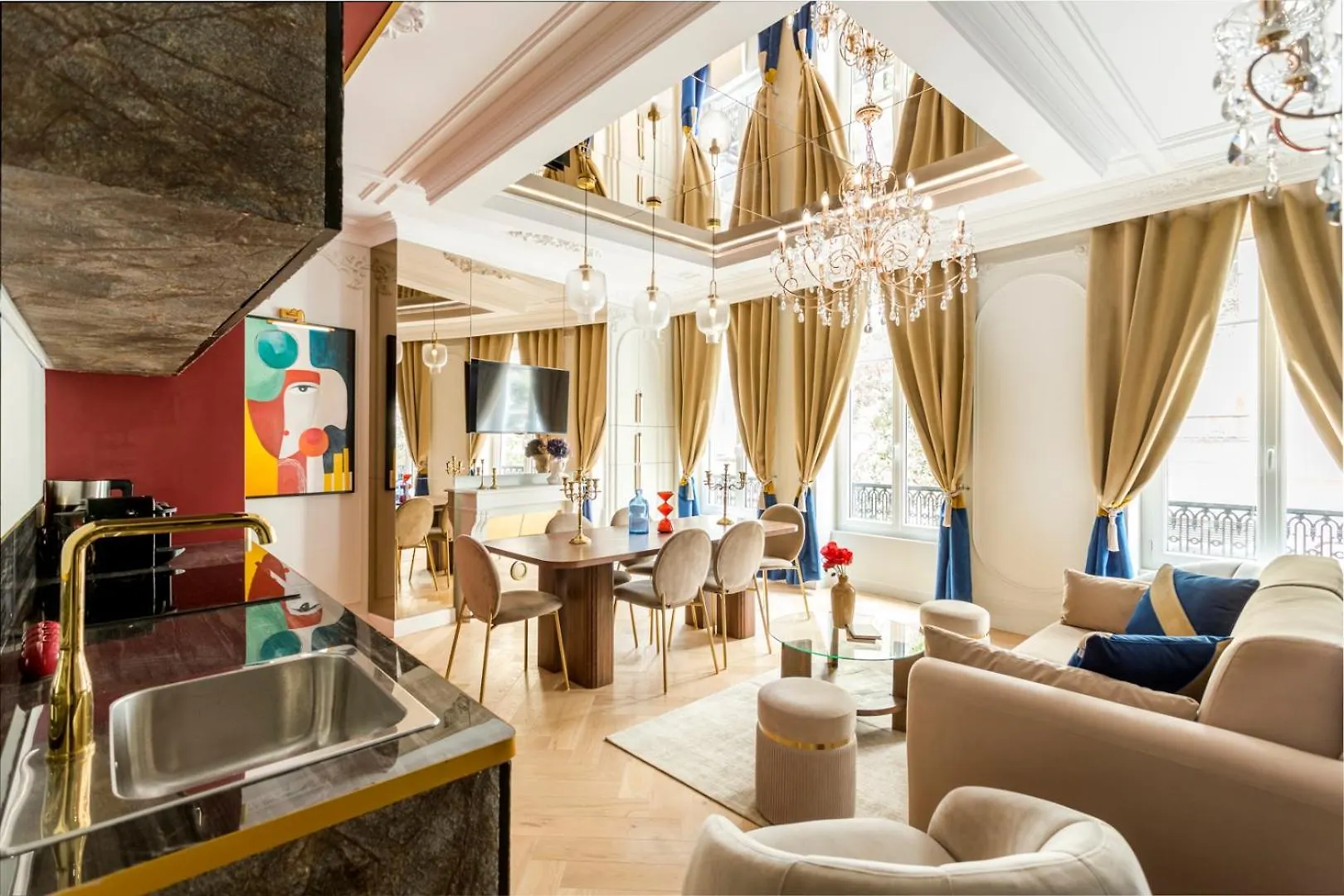 Apartment Merveil - Luxury Suite - Louvre - Palestro Paris France